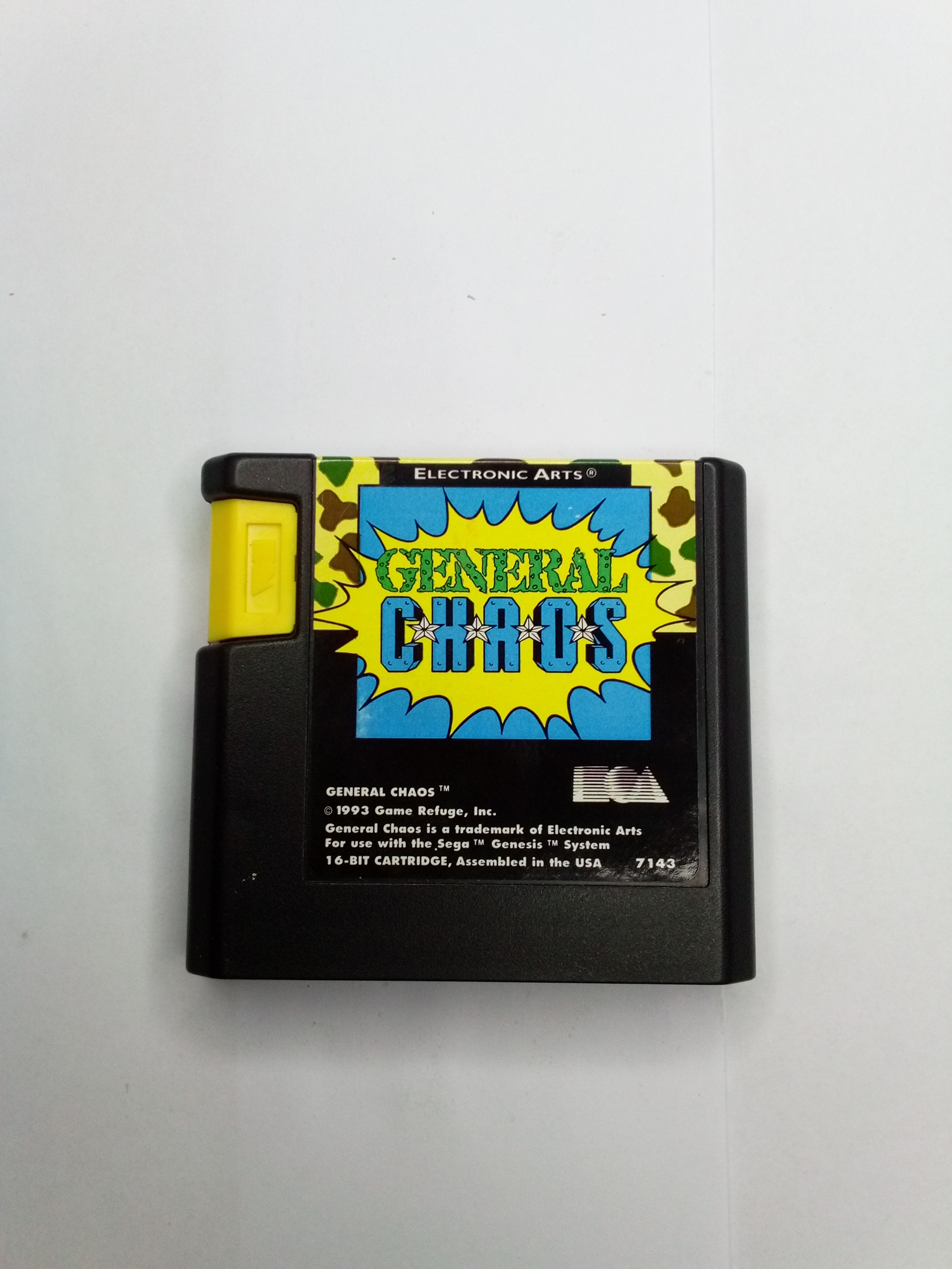 SEGA - GENERAL CHAOS - CARTRIDGE AND BOX ONLY - 01