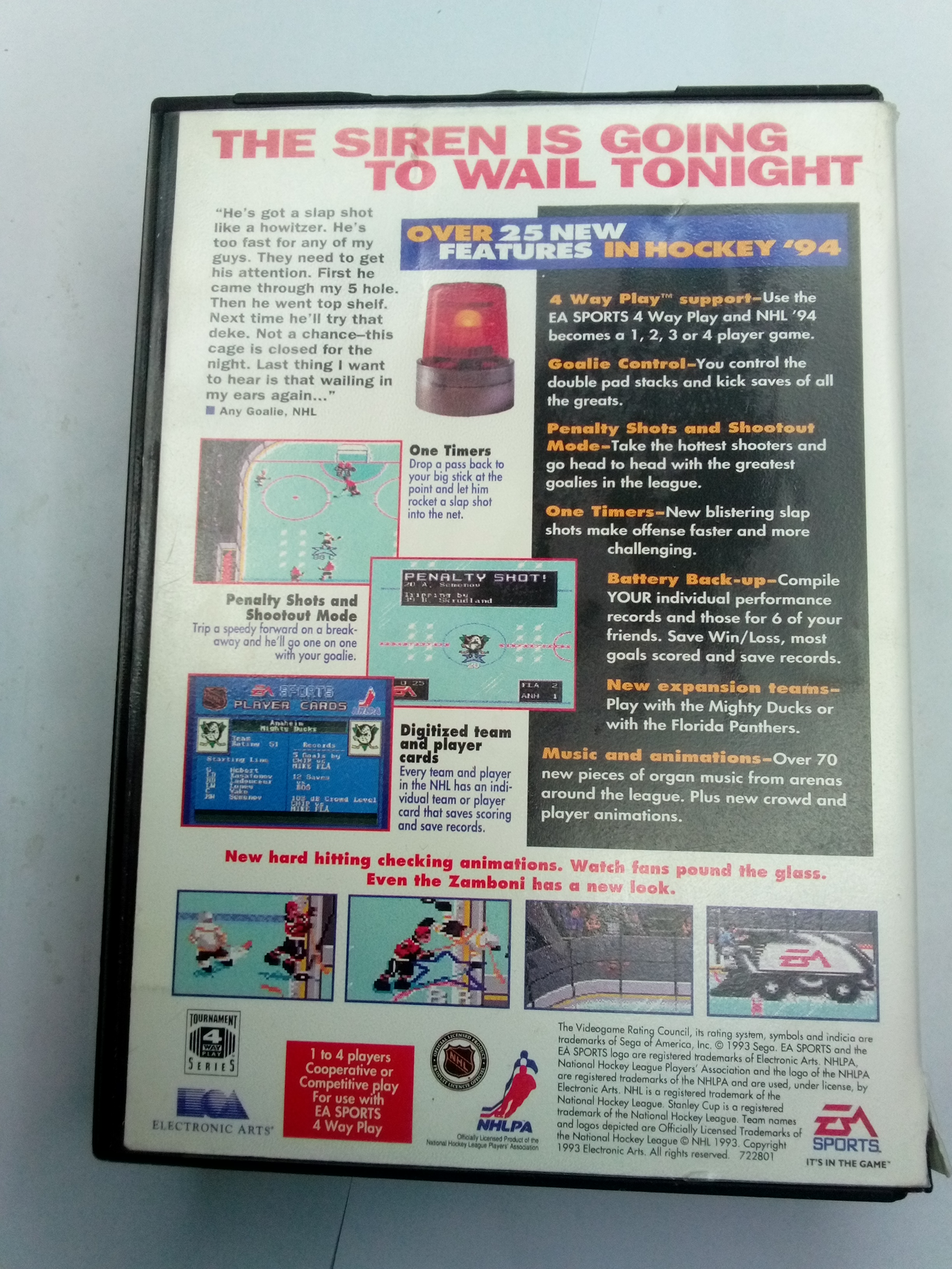 SEGA - NHL 94 - CARTRIDGE AND BOX ONLY - 01
