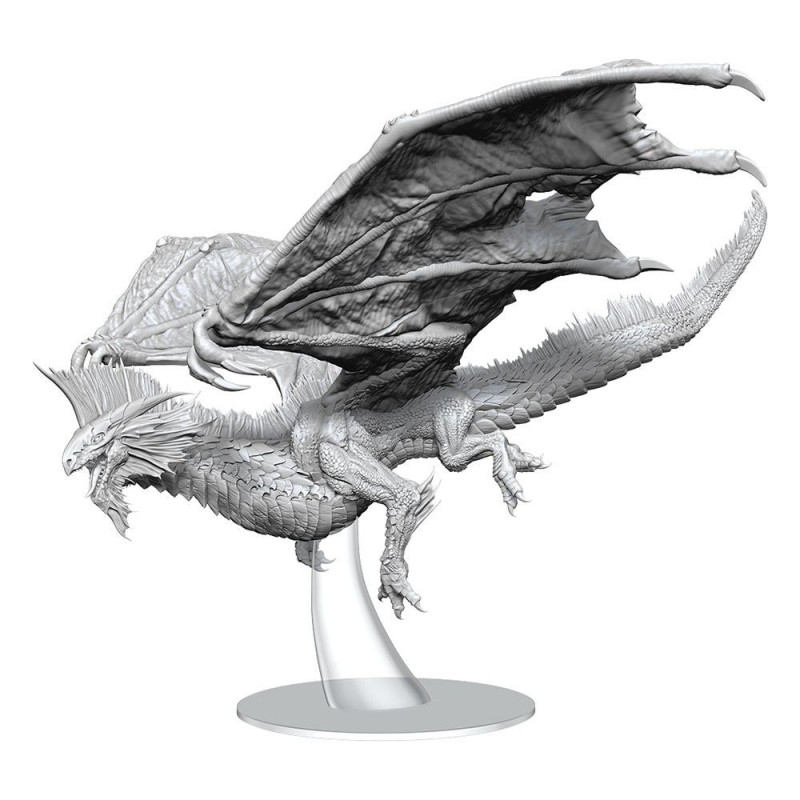 DUNGEON & DRAGONS-NOLZURS MARVELOUS MINIATURE-ADULT SILVER DRAGON