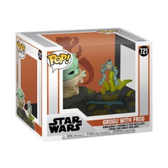 POP - STAR WARS - DELUXE - MANDALORIAN - GROGU W/FROG - 721