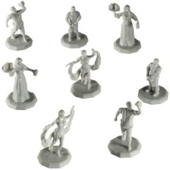 MONSTER MINI FIGURE SET UNPAINTED PUB 8pk