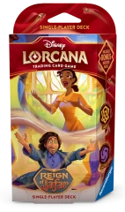 DISNEY LORCANA - SET 8 - REIGN OF JAFAR - STARTER DECK - TIANA & BRUNO - AMBER & AMETHYST (ENGLISH)