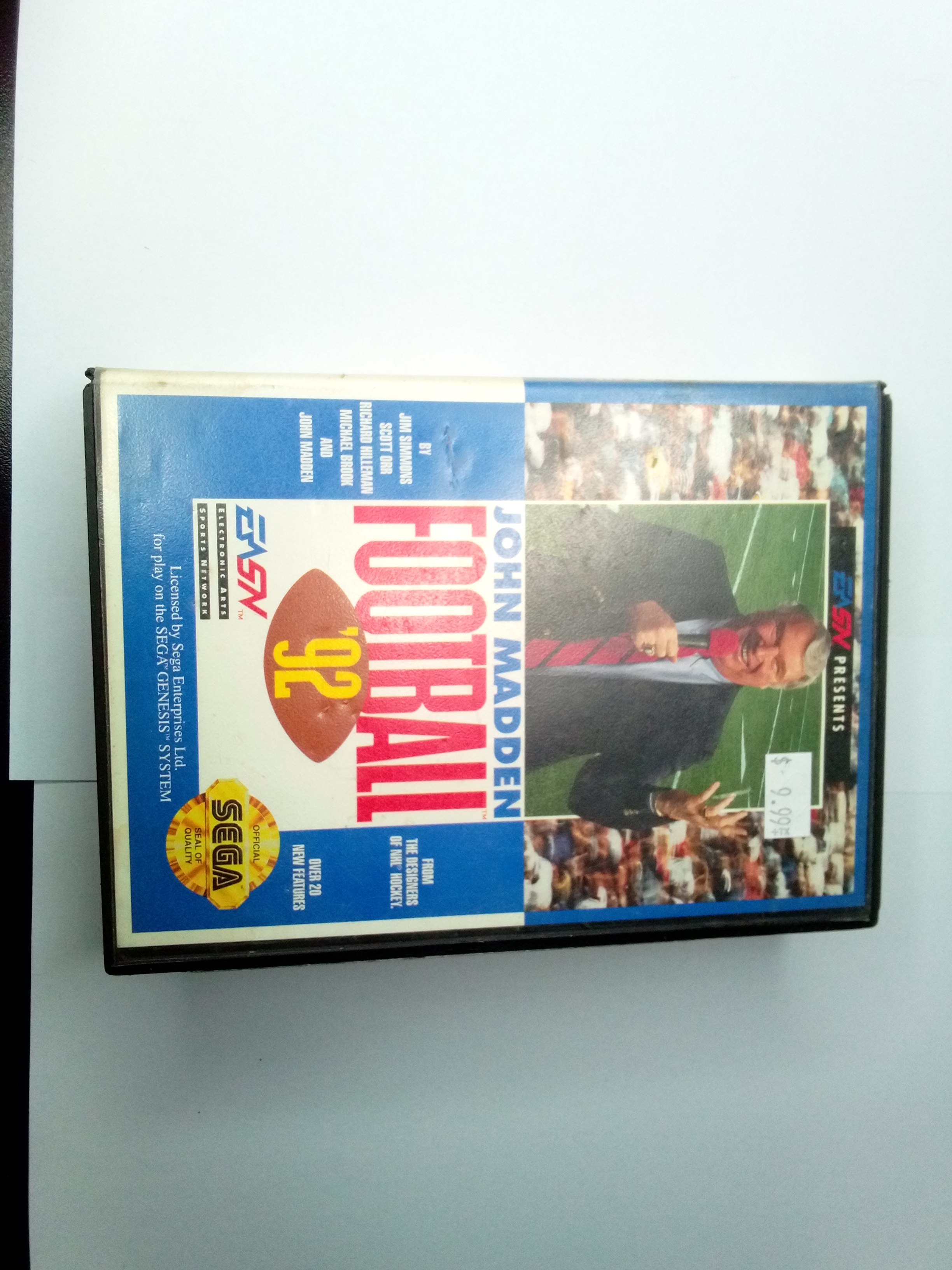 SEGA GENESIS - JOHN MADDEN FOOTBALL 92 - (CIB) - 01