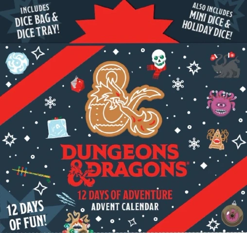 DUNGEONS & DRAGONS - 12 DAYS OF ADVENTURE - ADVENT CALENDAR