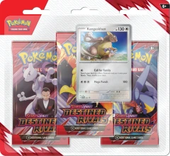 POKÉMON - SCARLET & VIOLET - SV10 - DESTINED RIVALS - 3 PACKS BLISTER - KANGASKHAN (ENGLISH)