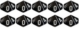 CHESSEX - TRANSLUCENT 10D10 SET - SMOKE W/WHITE - CHX23278