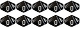 CHESSEX - TRANSLUCENT 10D10 SET - SMOKE W/WHITE - CHX23278