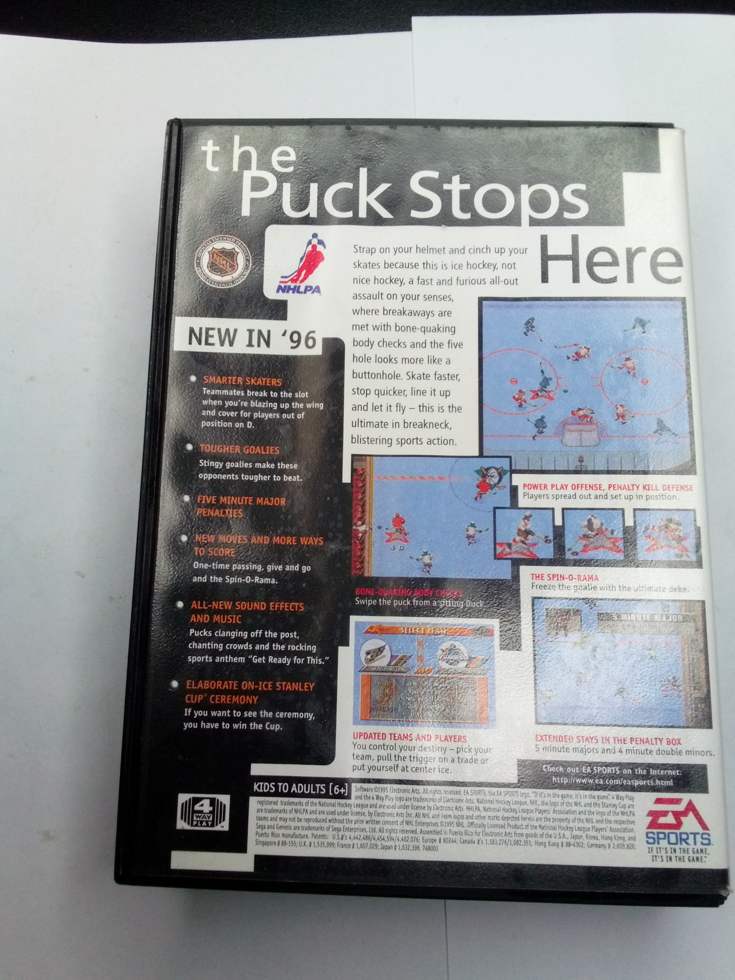 SEGA - NHL 96 - CARTRIDGE AND BOX ONLY - 01