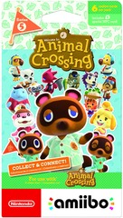 AMIIBO - ANIMAL CROSSING CARDS - PACK OF 6 CARDS - SERIES 5