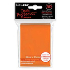 ULTRA PRO - DECK PROTECTOR SLEEVES - 50CT - ORANGE
