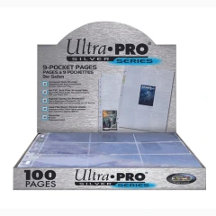 ULTRA PRO - SILVER SERIES - PAGE 9 POCKETS - 100CT