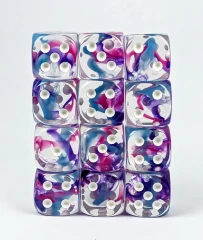 ROLL 4 INITIATIVE - SET OF 12D6 PIPS DICE - DUCHESS' DECREE - 18MM