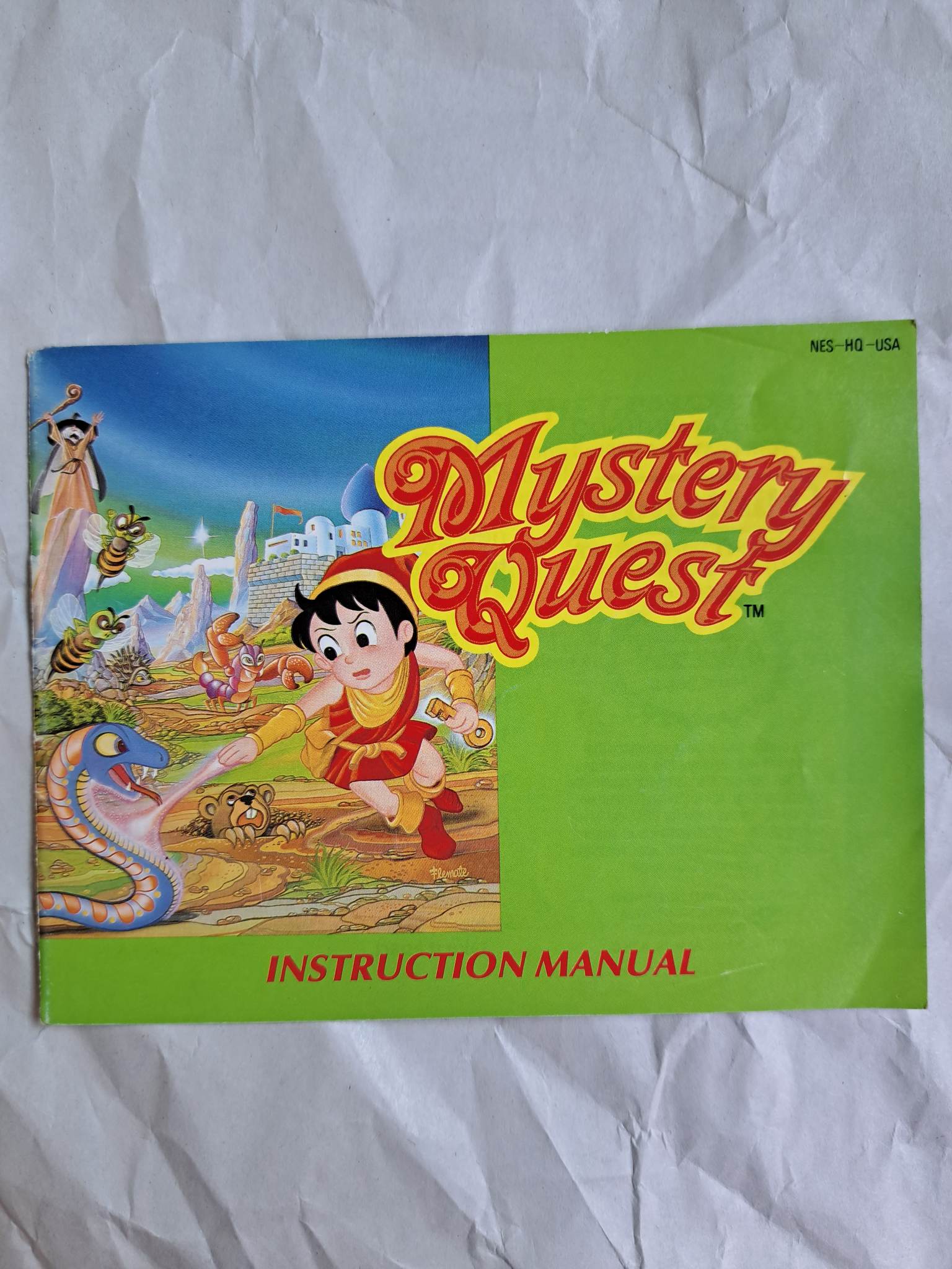 NINTENDO - MYSTERY QUEST - CARTRIDGE AND MANUAL (01)