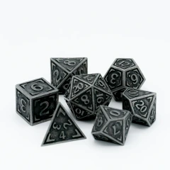 DIE HARD DICE - 7 PIECE RPG SET - RETICLE UCHRONIA OTTENSIAN