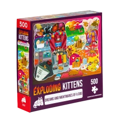 EXPLODING KITTENS - THE DREAMS AND NIGHTMARE OF A DOG 500 PIECES PUZZLE