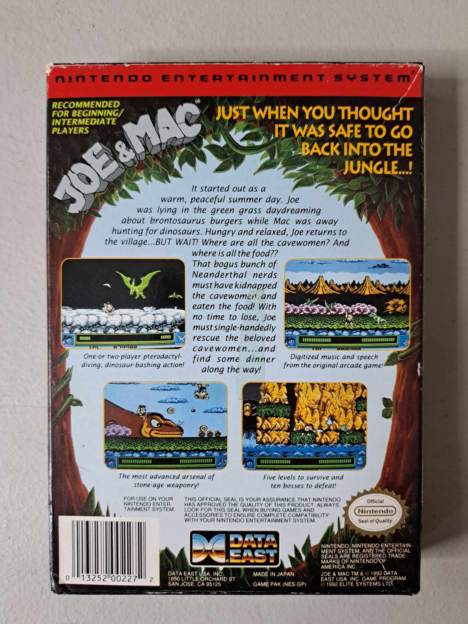 NINTENDO - JOE & MAC - COMPLETE IN BOX (01)