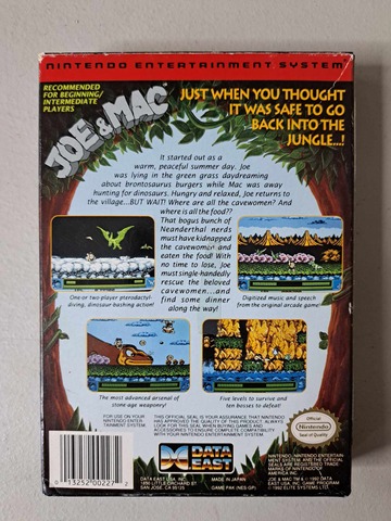 NINTENDO - JOE & MAC - COMPLETE IN BOX (01)