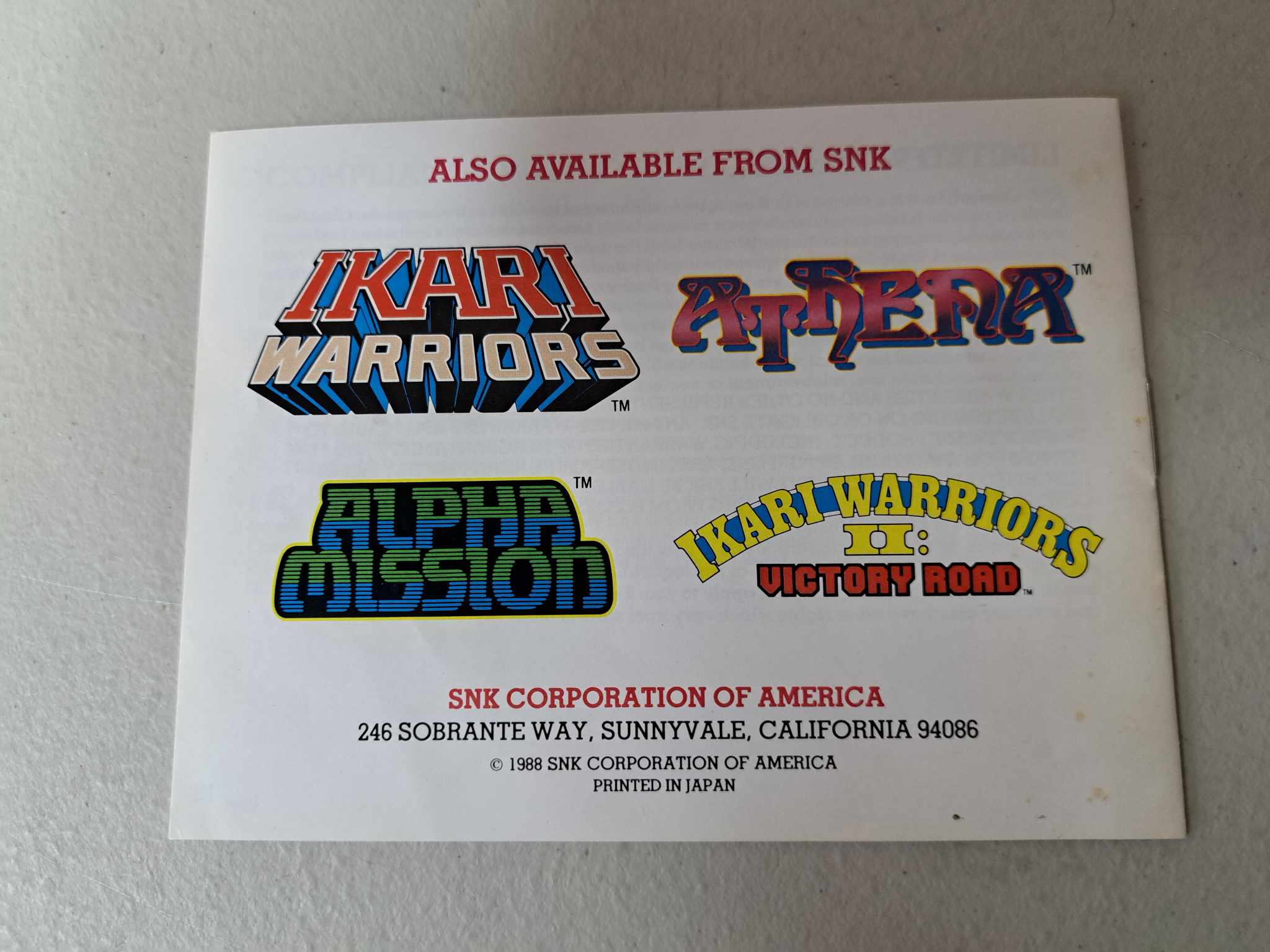 NINTENDO - IRON TANK - COMPLETE IN BOX (01)