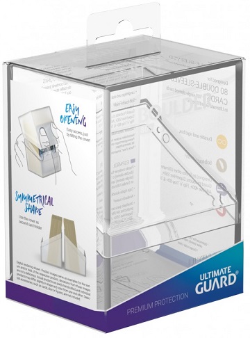 ULTIMATE GUARD - DECK CASE - BOULDER - 80+ - CLEAR