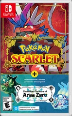 NINTENDO SWITCH - POKEMON SCARLET + THE HIDDEN TREASURE OF AREA ZERO DLC BUNDLE