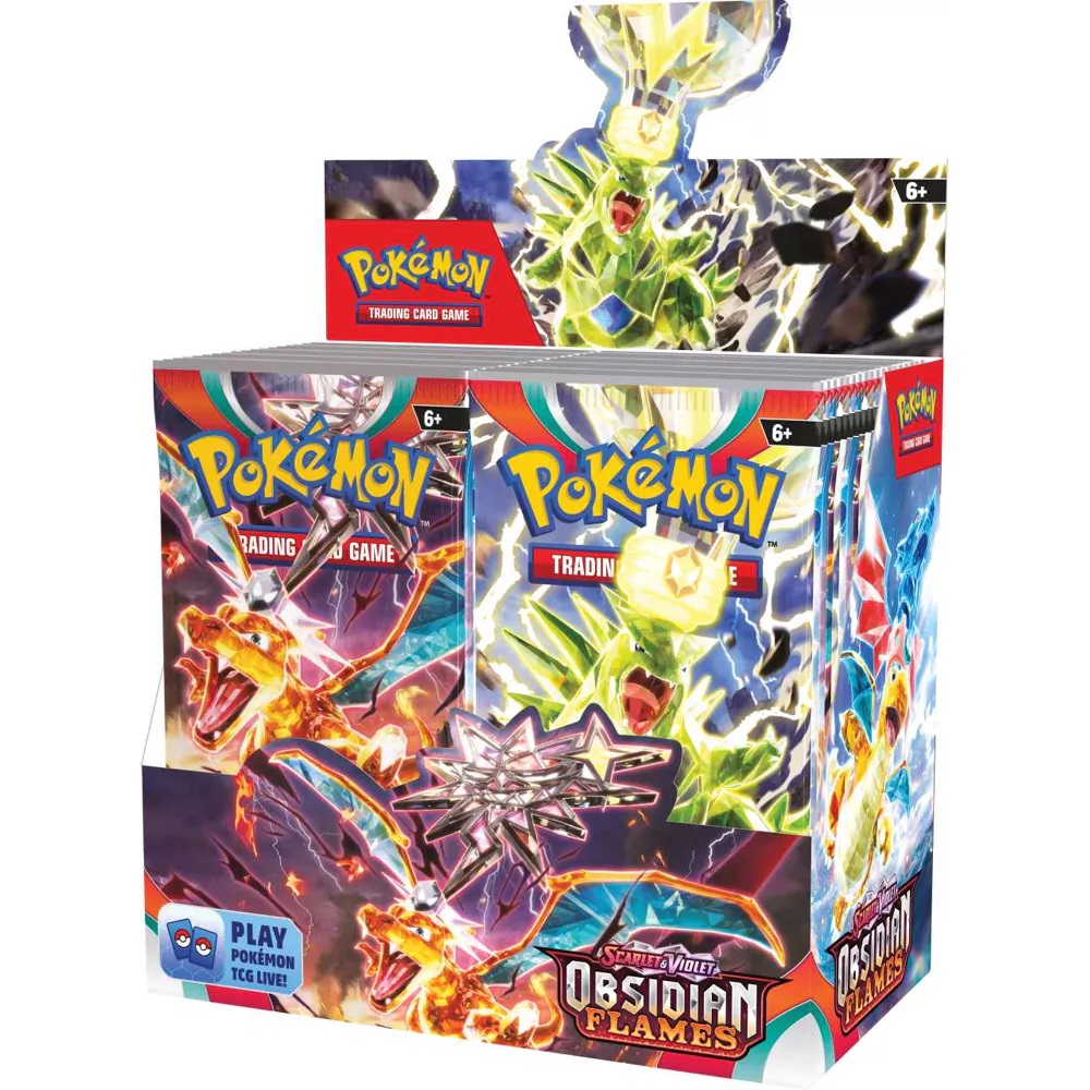 POKEMON - SV3 - OBSIDIAN FLAMES - BOOSTER BOX (ENGLISH) POKEMON - SV3 - OBSIDIAN FLAMES - BOOSTER BOX (ENGLISH)