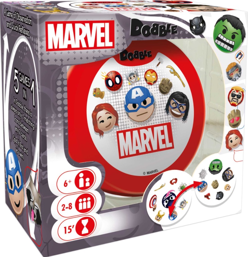DOBBLE  -  SPOT IT! - MARVEL EMOJIS (BILINGUE)