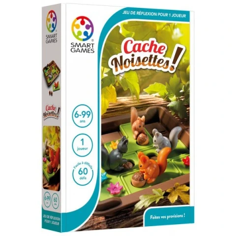 SMART GAMES  -  CACHE NOISETTES (FRANÇAIS)