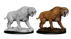 WIZKIDS UNPAINTED MINIS WV14 SABER-TOOTHED TIGER