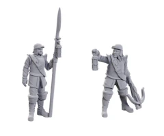 WIZKIDS - UNPAINTED MINIS - WAVE 23 - ROADWARDENS MALE & FEMALE