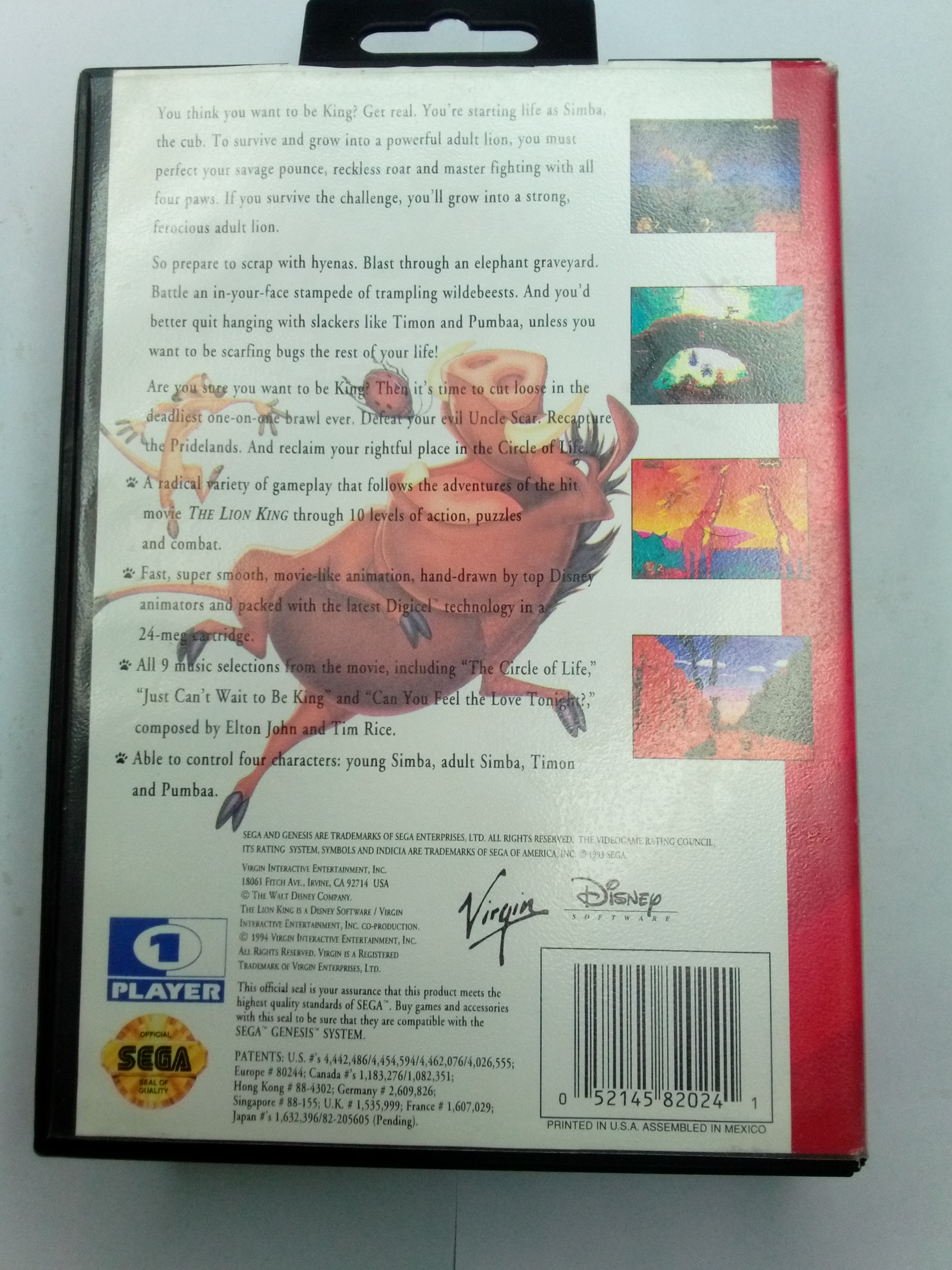SEGA - THE LION KING - CIB -01