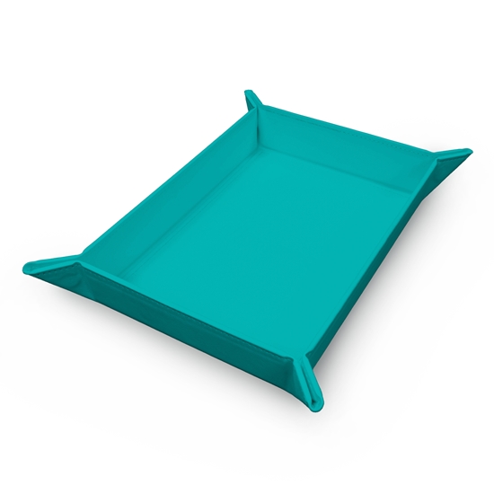 DICE ROLLING TRAY FOLDABLE MAGNETIC TEAL - (VIVID)