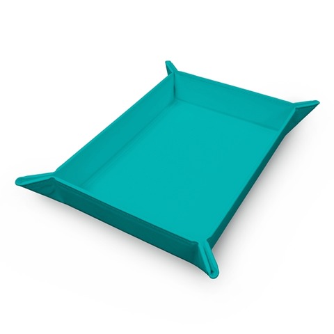 DICE ROLLING TRAY FOLDABLE MAGNETIC TEAL - (VIVID)