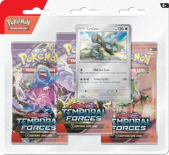 POKEMON - SCARLET & VIOLET - SV5 - TEMPORAL FORCES - CYCLIZAR 3 PACKS BLISTER (ENGLISH)
