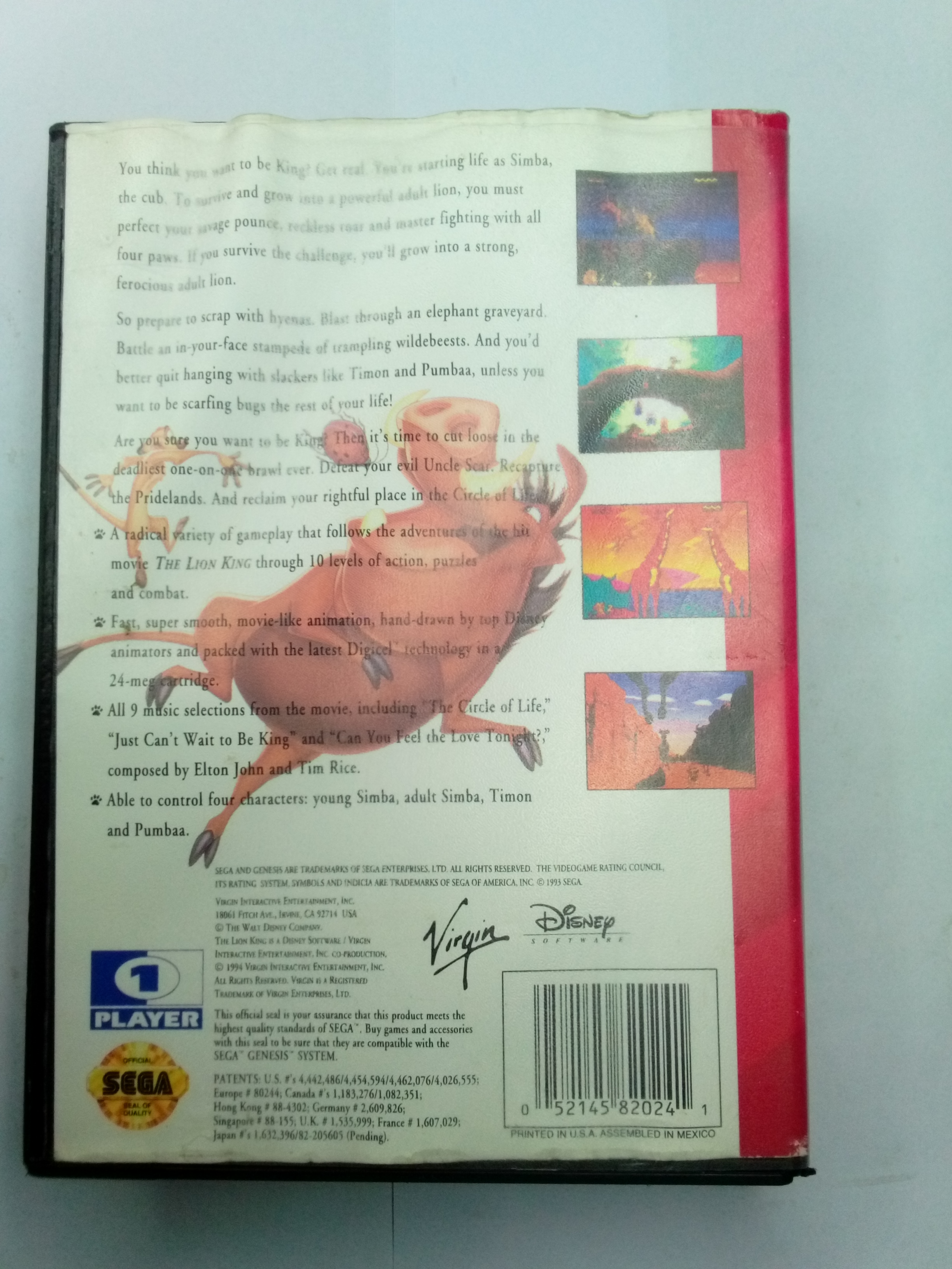 SEGA - THE LION KING - CIB - 02