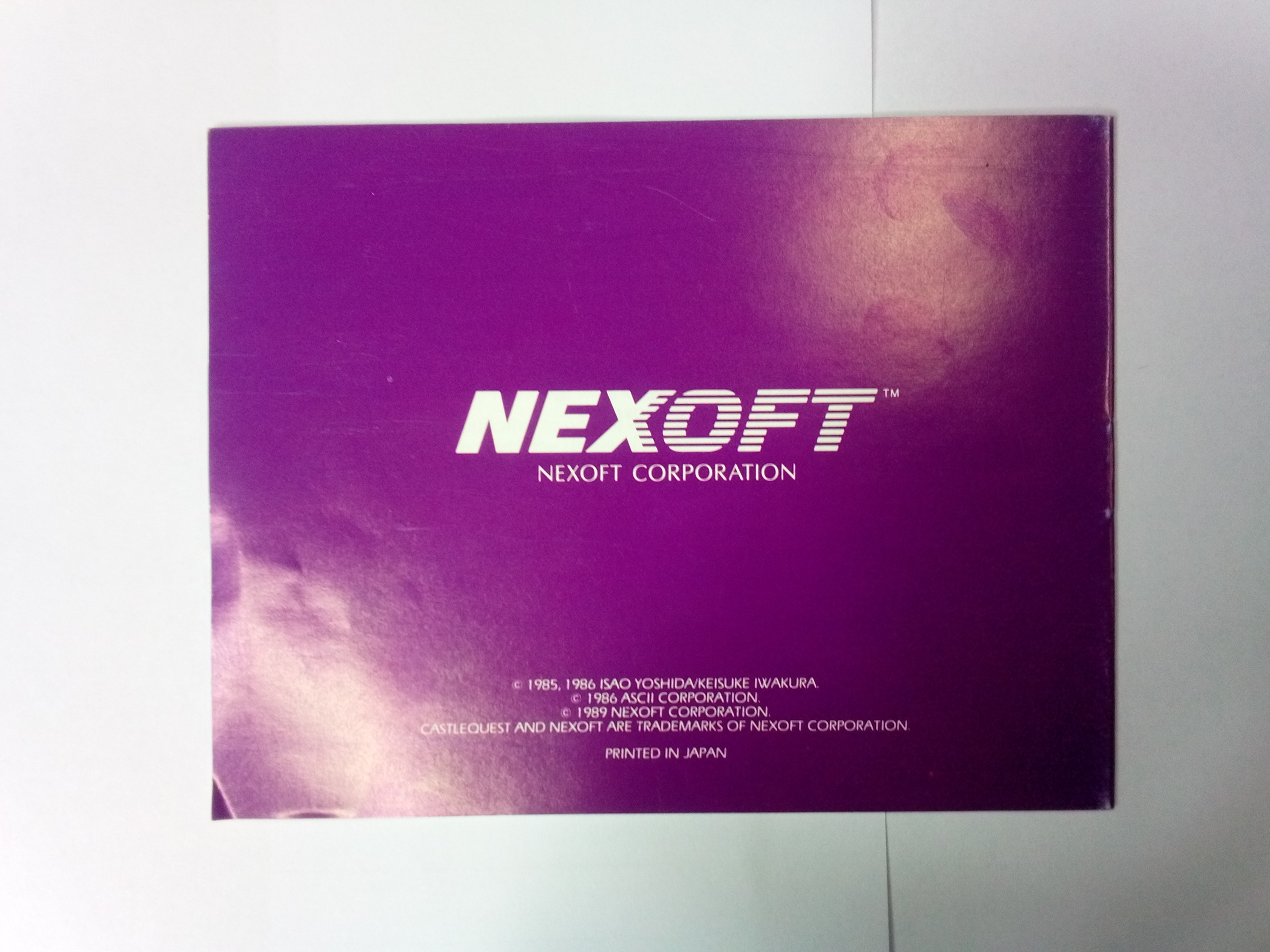 NINTENDO - CASTLEQUEST - MANUAL AND CARTRIDGE ONLY - 01