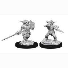 D&D NOLZUR'S MARVELOUS UNPAINTED MINIATURES - MALE GOBLIN ROGUE & FEMALE GOBLIN BARD