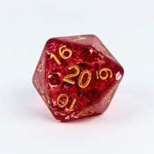 ROLE 4 INITIATIVE - XL D20 - ALCHEMIST'S STONE WITH SYMBOL - 30MM