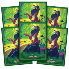 DISNEY LORCANA - AZURITE SEA - STANDARD SIZE SLEEVES - SCAR (65) - MAT