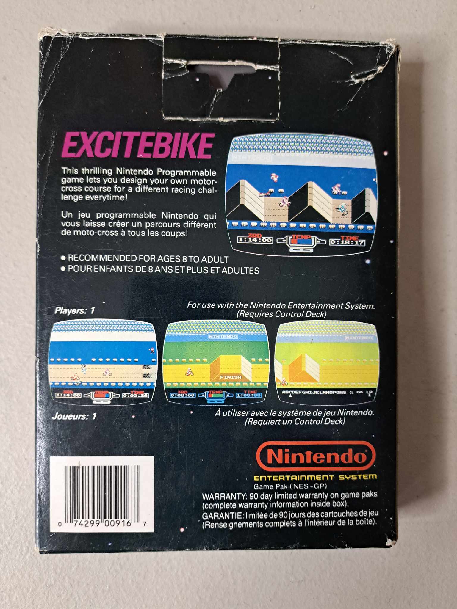 NINTENDO - EXCITEBIKE - COMPLETE IN BOX (01)