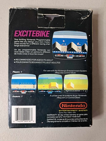 NINTENDO - EXCITEBIKE - COMPLETE IN BOX (01)
