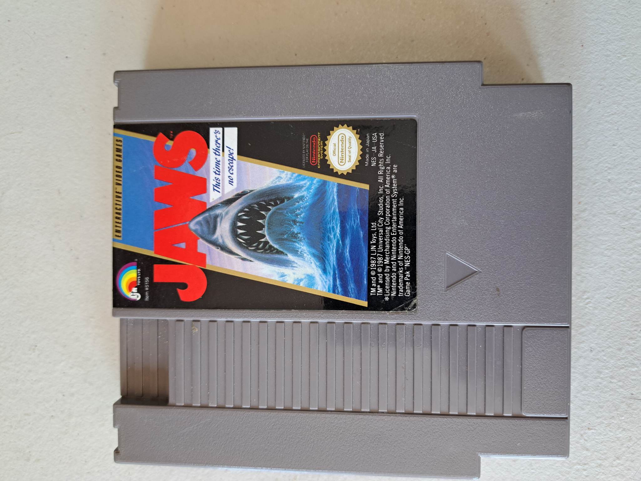 NINTENDO - JAWS - CARTRIDGE ONLY (01)