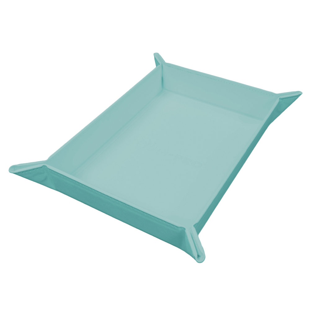 DICE ROLLING TRAY FOLDABLE MAGNETIC LIGHT BLUE - (VIVID)
