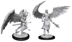 D&D NOLZUR'S MARVELOUS UNPAINTED MINIATURES  -  DEVA & ERINYES