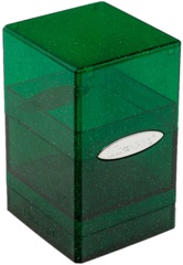 ULTRA PRO - SATIN TOWER - GLITTER GREEN (100)