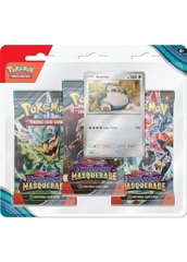 POKEMON - SCARLET AND VIOLET - SV6 - TWILIGHT MASQUERADE - 3PK BLISTER SNORLAX (ENGLISH)
