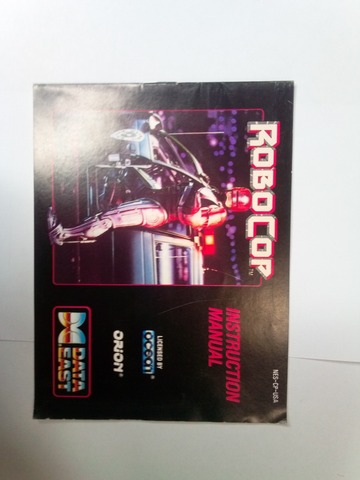 NINTENDO - ROBOCOP - MANUAL AND CARTRIDGE ONLY - 01