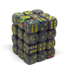 Festive Rio with Yellow Pips 12mm D6 Dice (36) - CHX27849