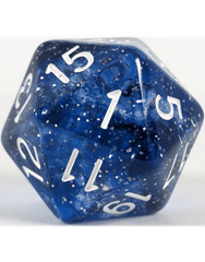XL D20: SUNKEN SILVER W/ SYMBOL 30MM