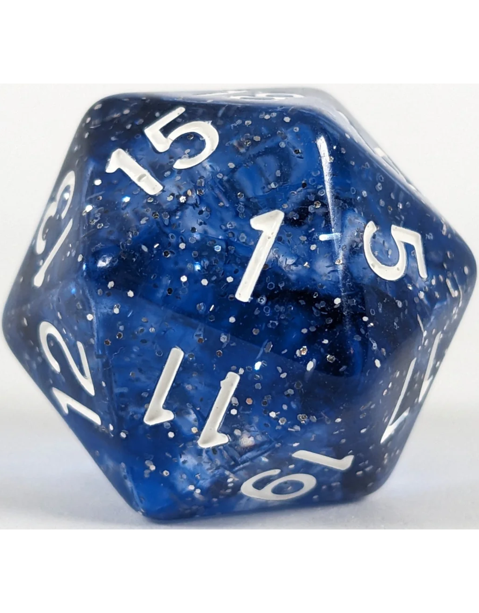 XL D20: SUNKEN SILVER W/ SYMBOL 30MM