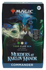 MTG - MURDERS AT KARLOV MANOR - COMMANDER DECK -  DEEP CLUE SEA (ENGLISH)